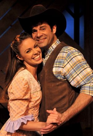 Adam Pontipee (Tony Lawson) and Milly (Krista Severeid) @ BroadwayWorld Adam Pontipee (Tony Lawson) and Milly (Krista Severeid) Photo